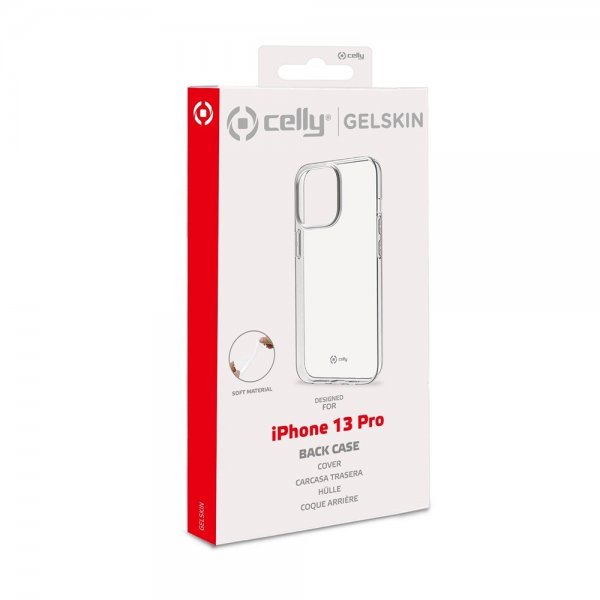 Celly iPhone 13 Pro Deksel GELSKIN Klar