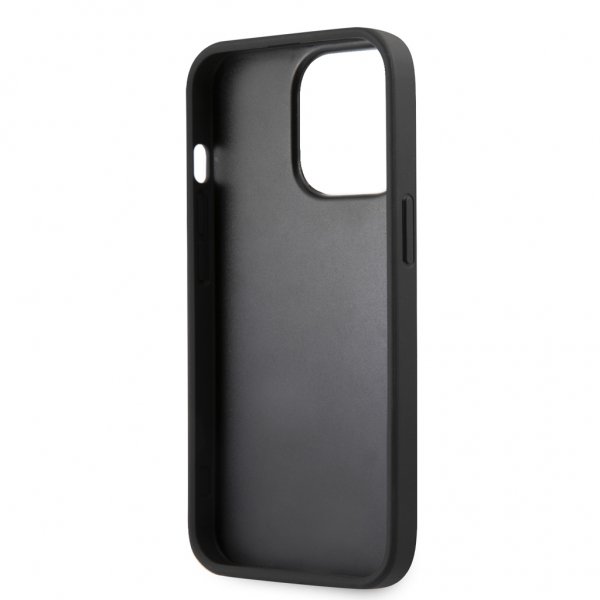 Guess iPhone 13 Pro Deksel Hot Stamp Metal Logo Blå