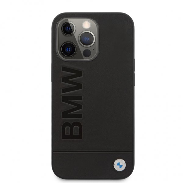 BMW iPhone 13 Pro Deksel Hot Stamp Metal Logo Svart