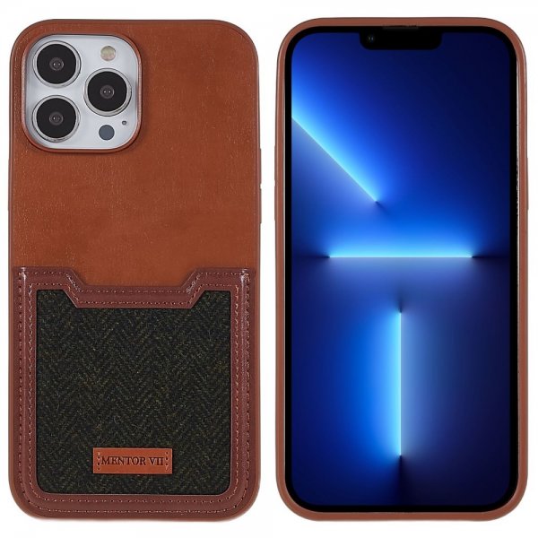 iPhone 13 Pro Deksel Kortholder Brun
