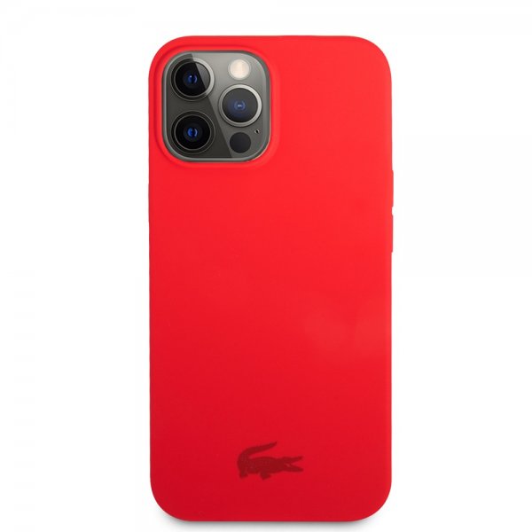 Lacoste iPhone 13 Pro Deksel Liquid Silicone Glossy Logo Rød