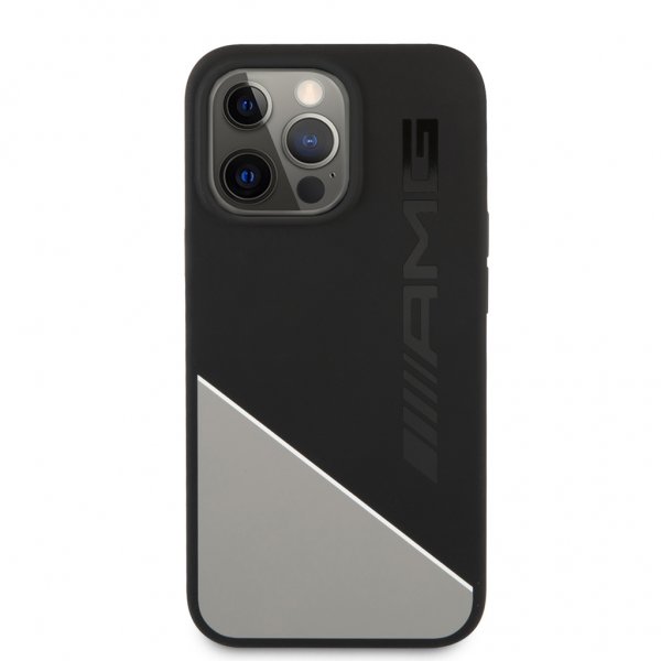 AMG iPhone 13 Pro Deksel Liquid Silicone Two Tone Grå
