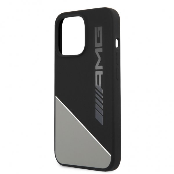 AMG iPhone 13 Pro Deksel Liquid Silicone Two Tone Grå