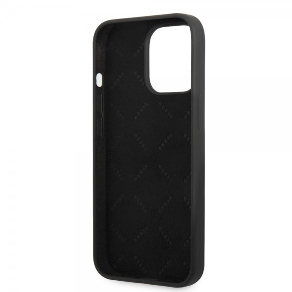 Guess iPhone 13 Pro Deksel Metal Triangle Svart