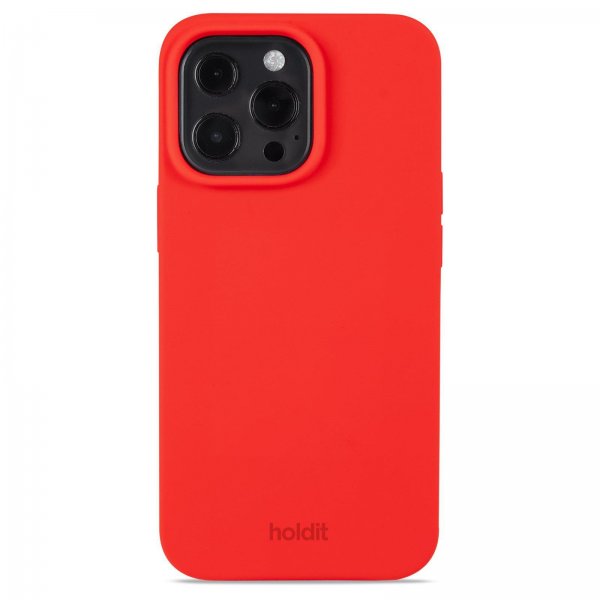 holdit iPhone 13 Pro Deksel Silikon Chili Red