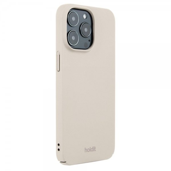 holdit iPhone 13 Pro Deksel Slim Case Light Beige
