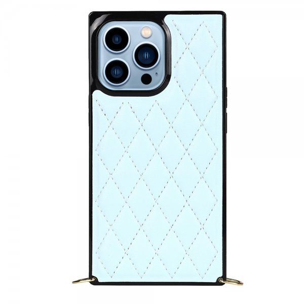 iPhone 13 Pro Deksel Square med Stropp Blå