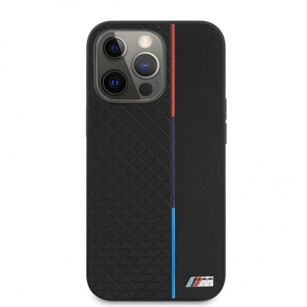 BMW iPhone 13 Pro Deksel Triangle Pattern Svart
