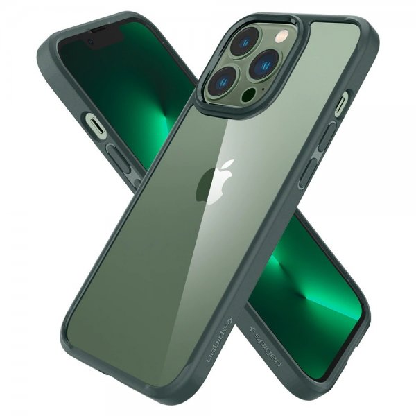 Spigen iPhone 13 Pro Deksel Ultra Hybrid Midnight Green