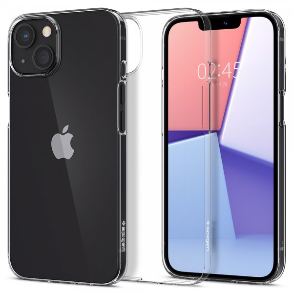 Spigen iPhone 13 Deksel AirSkin Crystal Clear