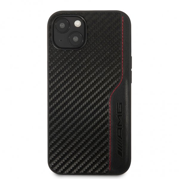 AMG iPhone 13 Deksel Carbon Effect Stitching Svart