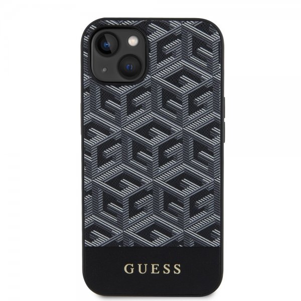 Guess iPhone 13 Deksel G Cube MagSafe Svart