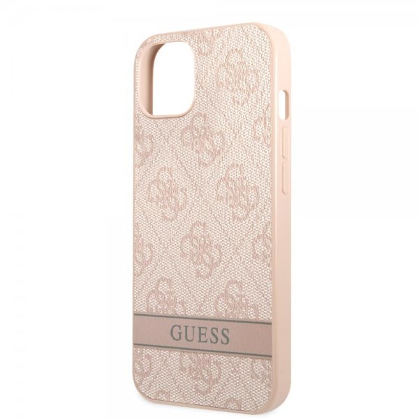 Guess iPhone 13 Deksel Printed Stripe Bottom Rosa