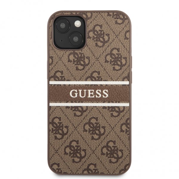 Guess iPhone 13 Deksel Printed Stripe Brun