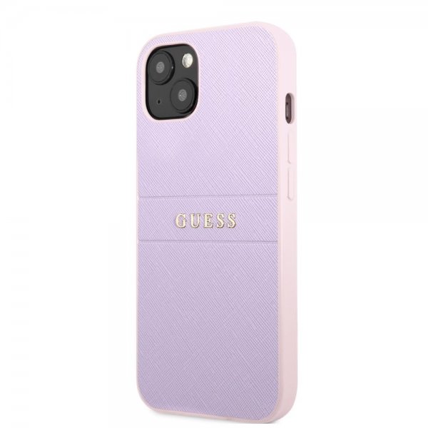 Guess iPhone 13 Deksel Saffiano Metal Logo Lilla