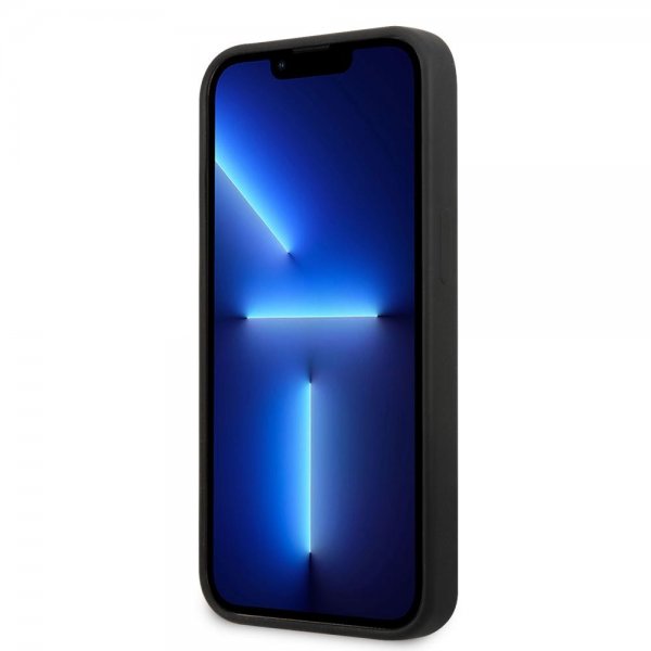 Guess iPhone 13 Deksel Silicone Metal Logo 4G Svart