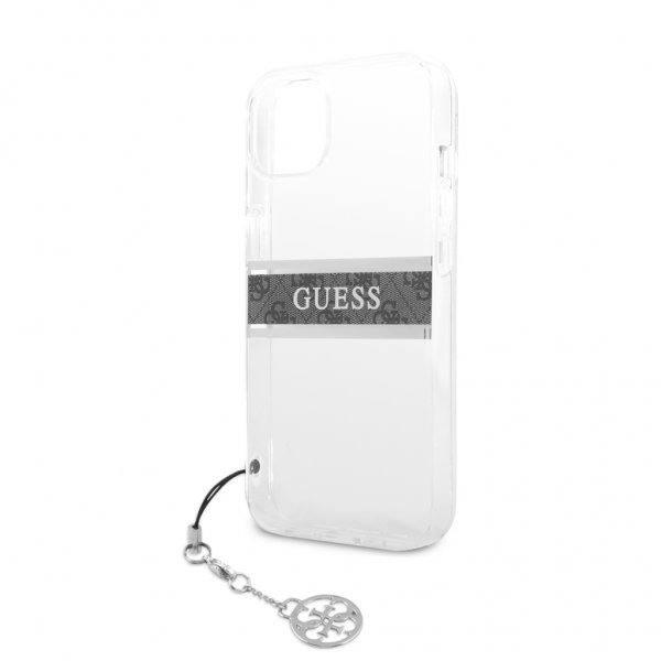 Guess iPhone 13 Deksel Stripe Charm Grå