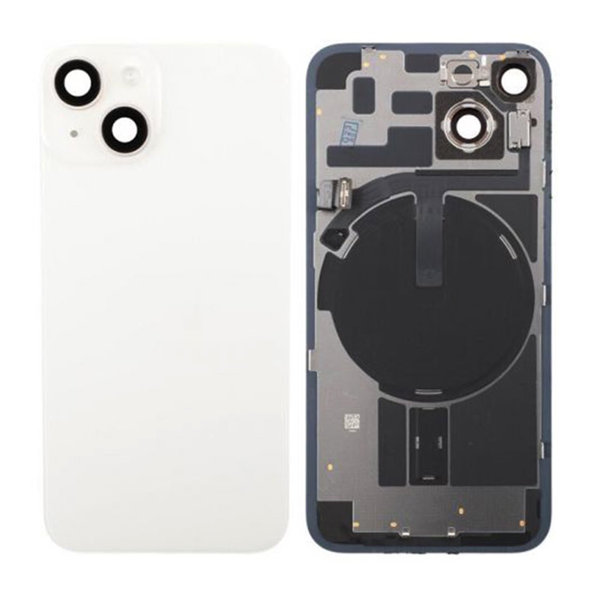 iPhone 14 komplett glassbakside - Hvit