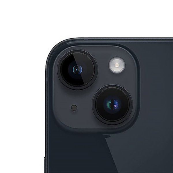 iPhone 14 kameralinse med ramme - svart
