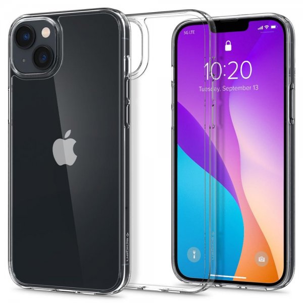 Spigen iPhone 14 Plus Deksel AirSkin Hybrid Crystal Clear