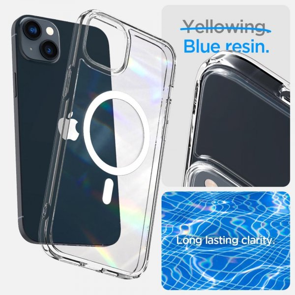 Spigen iPhone 14 Plus Deksel Ultra Hybrid MagFit Hvit