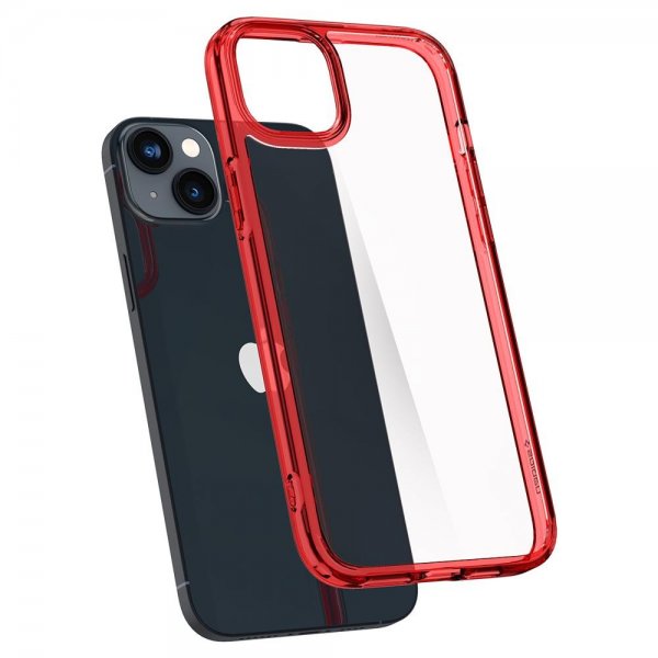 Spigen iPhone 14 Plus Deksel Ultra Hybrid Red Crystal