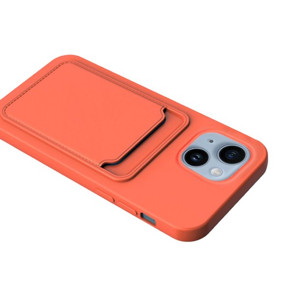 iPhone 14 Deksel Kortholder Oransje