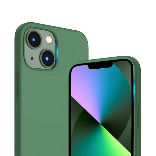 Rvelon iPhone 14 Deksel Silikon Grønn