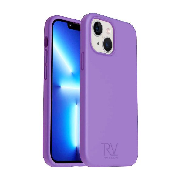 Rvelon iPhone 14 Deksel Silikon Lilla