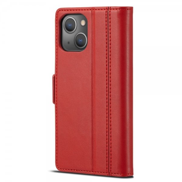 Lc.Imeeke iPhone 14 Plus Etui med Kortlomme Rød