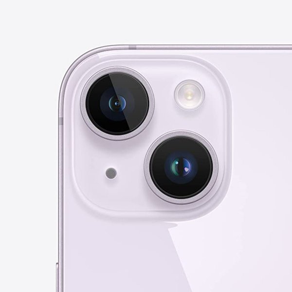 iPhone 14 Plus kameralinse med ramme - lilla