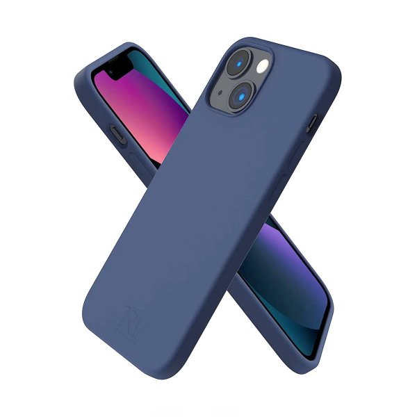 Rvelon iPhone 14 Plus Deksel Silikon Blå