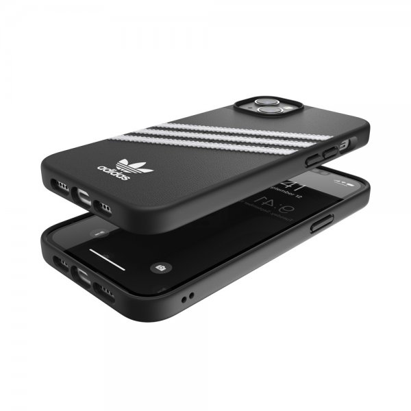 Adidas iPhone 14 Plus Deksel 3 Stripes Snap Case Svart Hvit