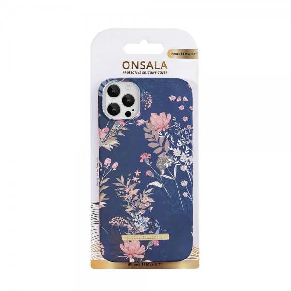 Onsala iPhone 14 Plus Deksel Fashion Edition Dark Flower