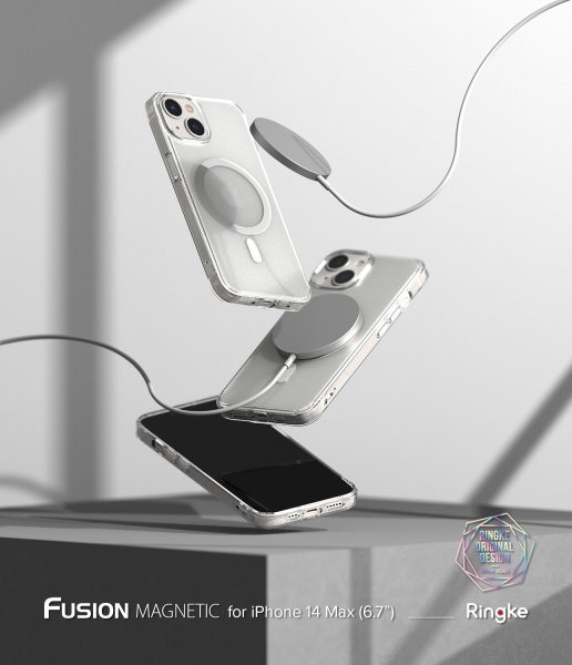 Ringke iPhone 14 Plus Deksel Fusion Magnetic Matte Clear