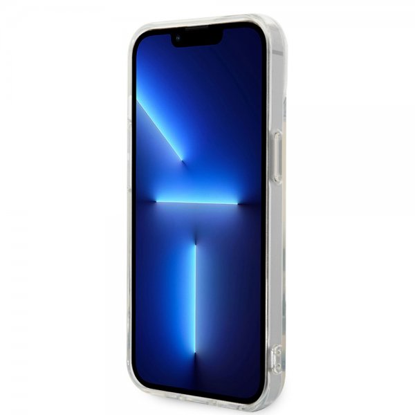 Karl Lagerfeld iPhone 14 Plus Deksel Karl & Choupette Gradient Vit