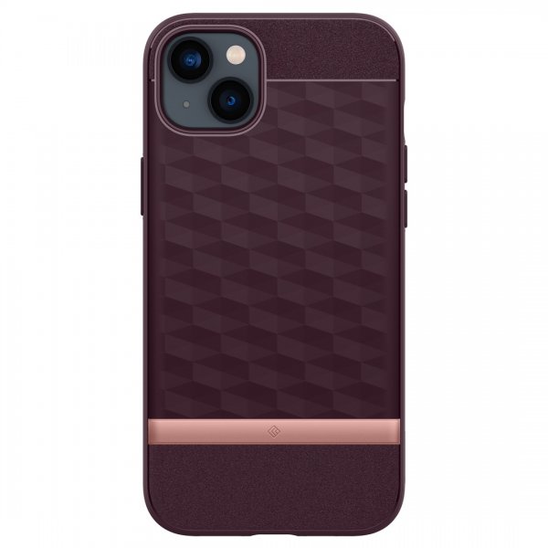 Caseology iPhone 14 Plus Deksel Parallax Mag Burgundy Bean