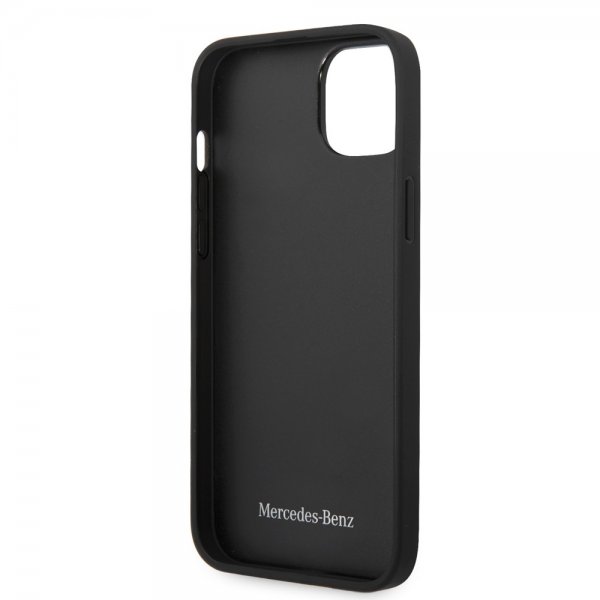 Mercedes Benz iPhone 14 Plus Deksel Star Pattern Svart