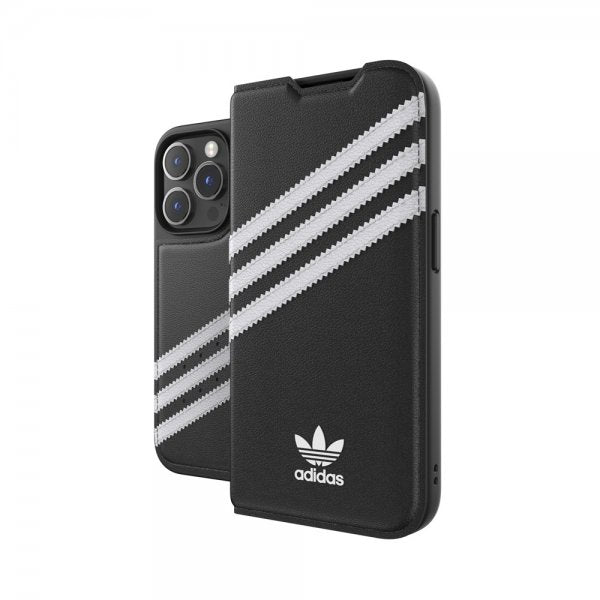 Adidas iPhone 14 Pro Etui 3 Stripes Bok Etui Svart Hvit