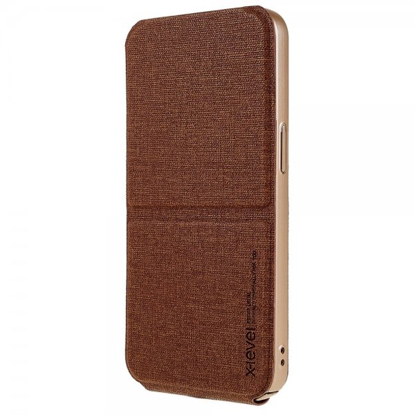 X-Level iPhone 14 Pro Etui Journey Series Brun
