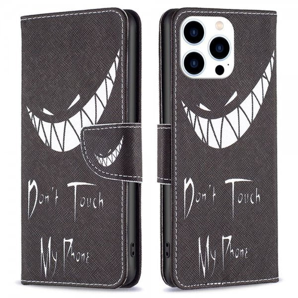 iPhone 14 Pro Etui Motiv Don't Touch My Phone