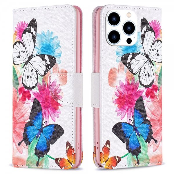iPhone 14 Pro Etui Motiv To Sommerfugler