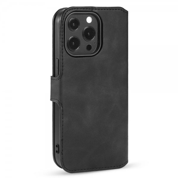 Dg.Ming iPhone 14 Pro Etui Retro Svart