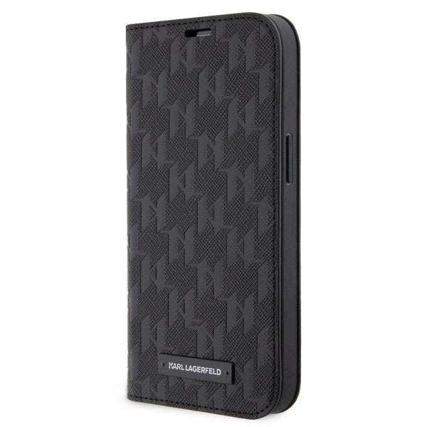 Karl Lagerfeld iPhone 14 Pro Etui Saffiano Monogram Svart