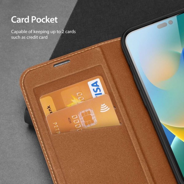 Dux Ducis iPhone 14 Pro Etui Skin X2 Series Brun