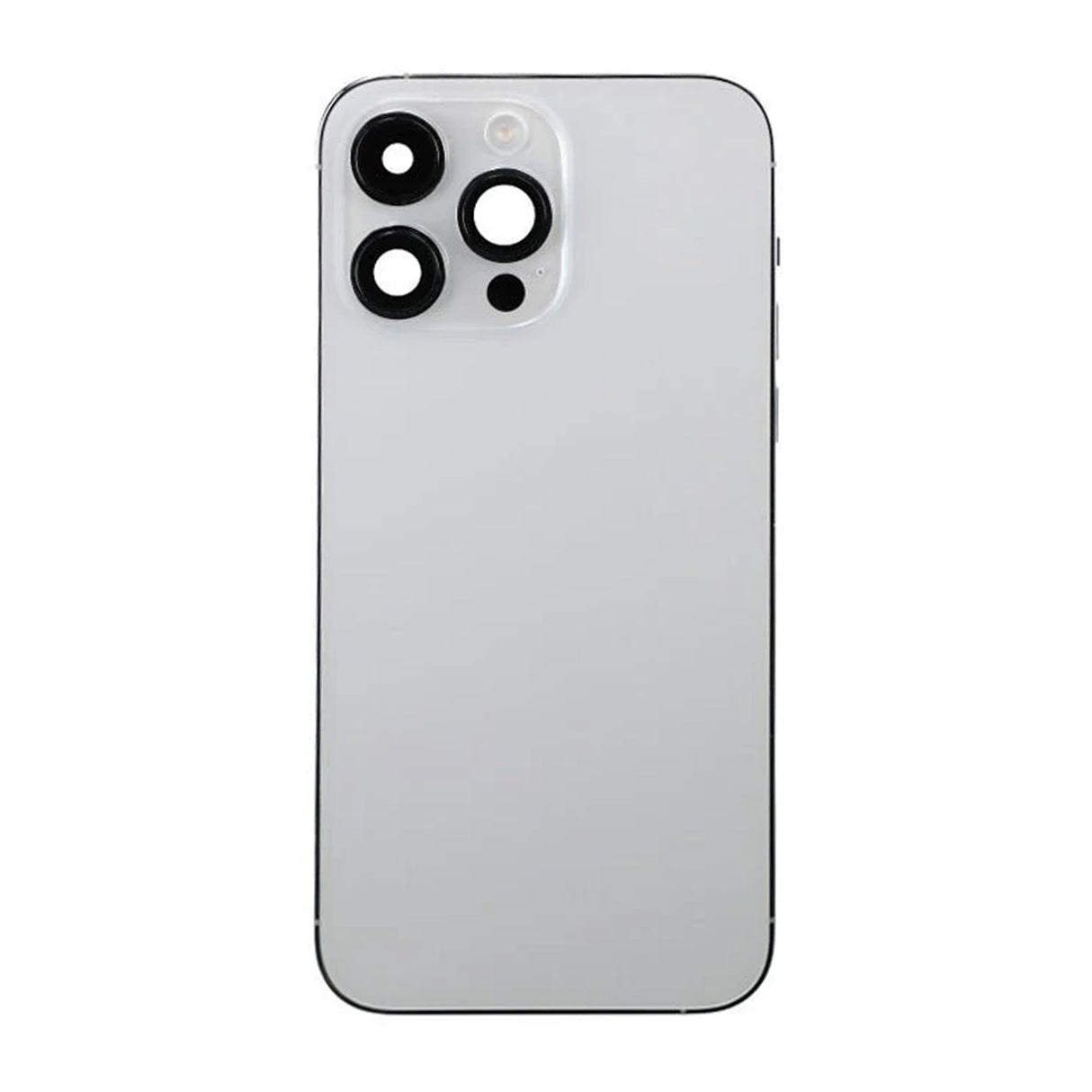 iPhone 14 Pro Max bakside med komplett ramme – Sølv