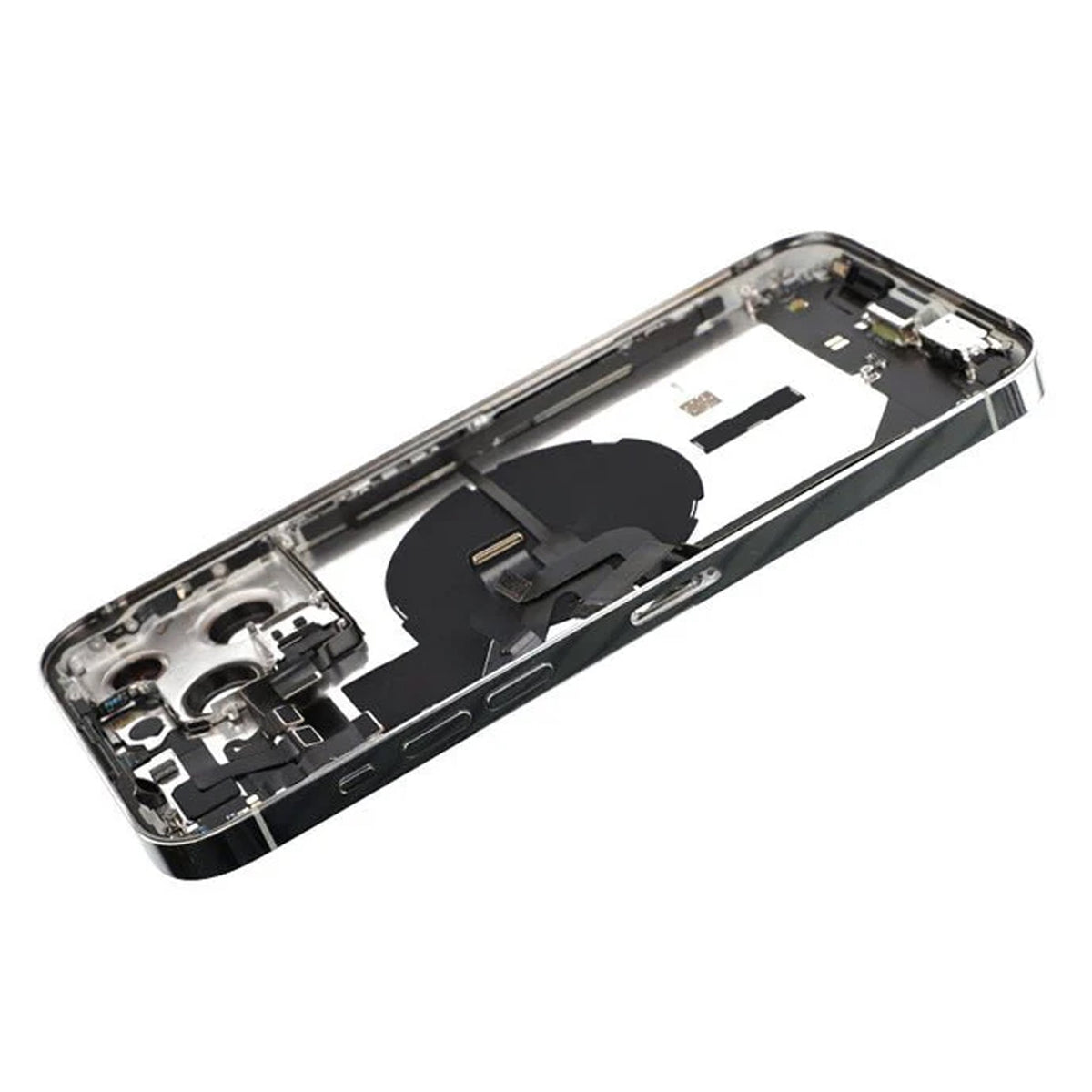 iPhone 14 Pro Max bakside med komplett ramme – Sølv
