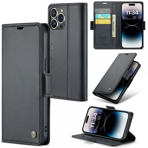 CaseMe iPhone 14 Pro Max Etui 023 Series Svart