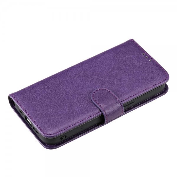 iPhone 14 Pro Max Etui Avtagbart Deksel KT Leather Series-3 Lilla