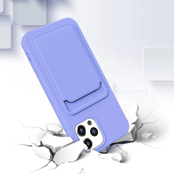 iPhone 14 Pro Max Deksel Kortholder Lilla